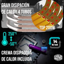 Disipador Aire Fan Cooler M Cpu Lga 1700 Am5 Am4 Argb 1200