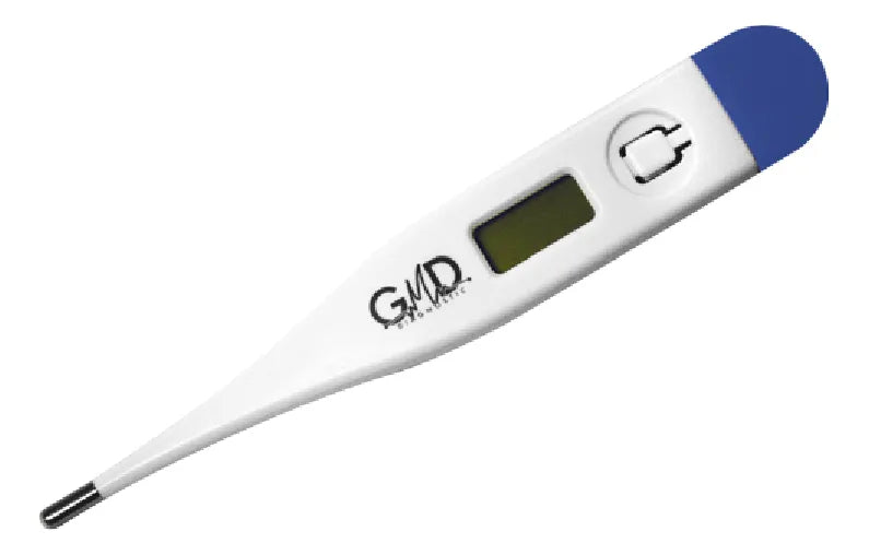 Tensiómetro Digital De Brazo Doble Usuario Gmd + Termometro Blanco
