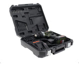 Taladro percutor atornillador inalámbrico de 13mm Bauker CD180JN-2P 18V + accesorios