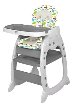 Silla Comedor Y Escritorio Para Bebe 3 En 1 Silla Comedor 3 En 1 Gris