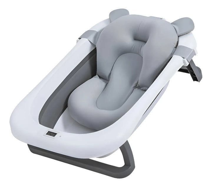 Bañera Soporte Banera Treq Plegable Con Termómetro Gris Lisa