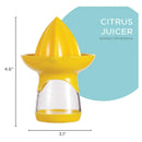 Exprimidor De Limones 2 En 1 Con Spray Boquilla Adaptable Amarillo