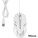 Mouse Y Teclado Gamer Rgb Aoas M-400 Blanco
