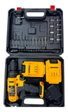 Taladro Atornillador Percutor Inalámbrico 36 Voltios Accesor - Amarillo - 50