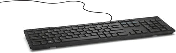 Teclado Dell KB216-BK-LTN QWERTY español latinoamérica color negro