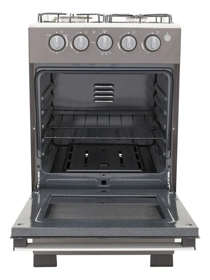 Estufa Romero Mixta Haceb 50 Cms Gas Natural Plata