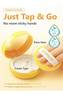 Atopalm Tok Facial Sun Pact 15g Spf43 Pa+++| Protector Solar