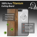 Tablas De Cortar De Titanio Puro 2 En 1 Para Cocina, Tabla D
