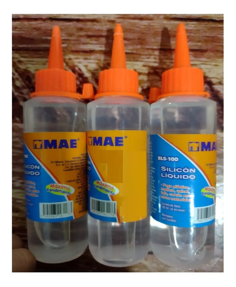 Silicona Liquida 100 Ml Pegar Madera Plastico Unicel Tela