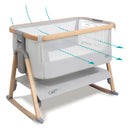 Moisés Air Para Bebé Plegable Con Colchón 0-6 Meses Plateado