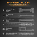 Fuente De Alimentación Totalmente Modular Darkflash Pmt850 A