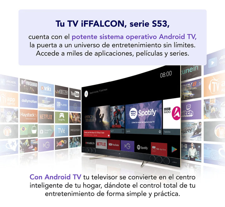 Televisor Iffalcon (by Tcl) Iff43s53 43 Pulgadas Led Fhd Fhd Smart Tv Con Android Tv Y Control Por Voz