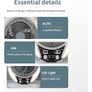 Ventilador Eléctrico Energía Solar Ac/dc Recargable Batería