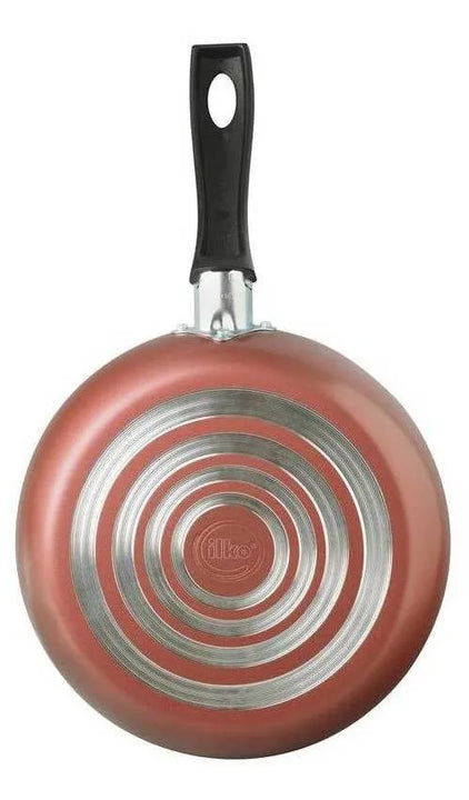 Sarten Ilko Just Cook 24cm Antiadherente Con Tapa De Vidrio Color Rojo