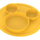Plato Silicona Bebe Antideslizante Libre Bpa Color Amarillo