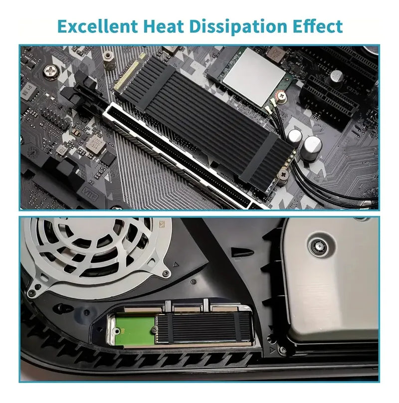 Disipador Ram So-dimm Y Ssd M.2 Nvme Laptop Portátil Negro