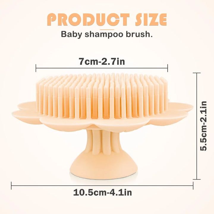 Lnq Luniqi Cepillo De Silicona Para Bano De Bebe, Cepillo Pa