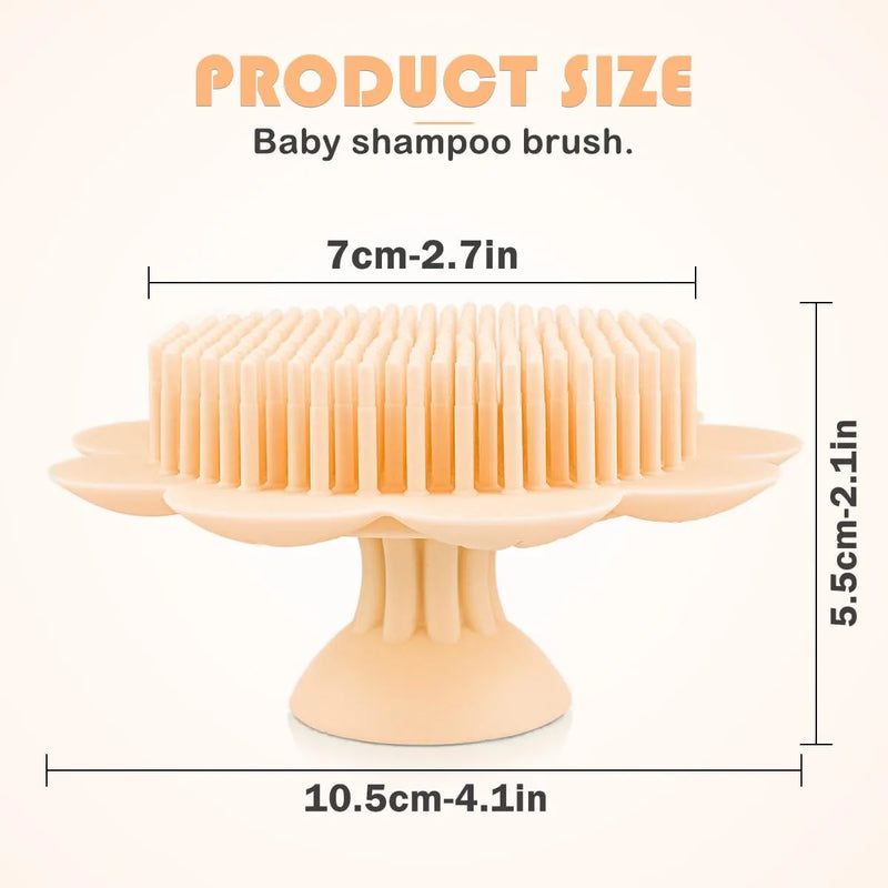 Lnq Luniqi Cepillo De Silicona Para Bano De Bebe, Cepillo Pa