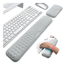 Apoya Muñecas Reposa Brazo Teclado Y Mouse Memory Foam Pad Gris No Aplica
