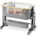 Cuna Lateral 4 En 1 Para Bebé Con Ruedas - Comodidad Y