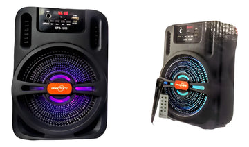 Parlante Mini Cabina Sonido Bafle Portátil Micrófono Control Diseño 1