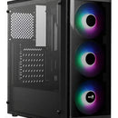 Chasis Gamer Aerocool Si-5200 Frost Tg Color Negro