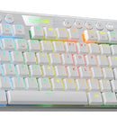 Teclado Mecanico Gamer Tkl Redragon Horus Blanco Switch Red
