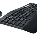 Kit de teclado y mouse inalámbrico Logitech MK850 Español Latinoamérica de color negro
