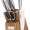 Cuisinart Juego De Cuchillos 7 Pzs En Bloque De Madera Color Plateado