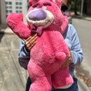 Peluche Oso Lotso Dormilón Acostado Grande 65cm Morado
