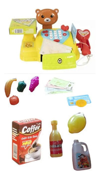 Caja Registradora Oso Infantil Con Accesorios Y Sonido