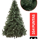 Árbol De Navidad Andino 2.00m Para Guirnalda Luces Bolas Verde