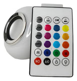 Foco Bombillo Luz Rgb Multicolor Música Parlante Altavoz Diseño