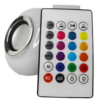 Foco Bombillo Luz Rgb Multicolor Música Parlante Altavoz Diseño