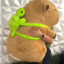 Capibara De Peluche Grande Realista Bonito Gigante 90cm Color Marrón Claro