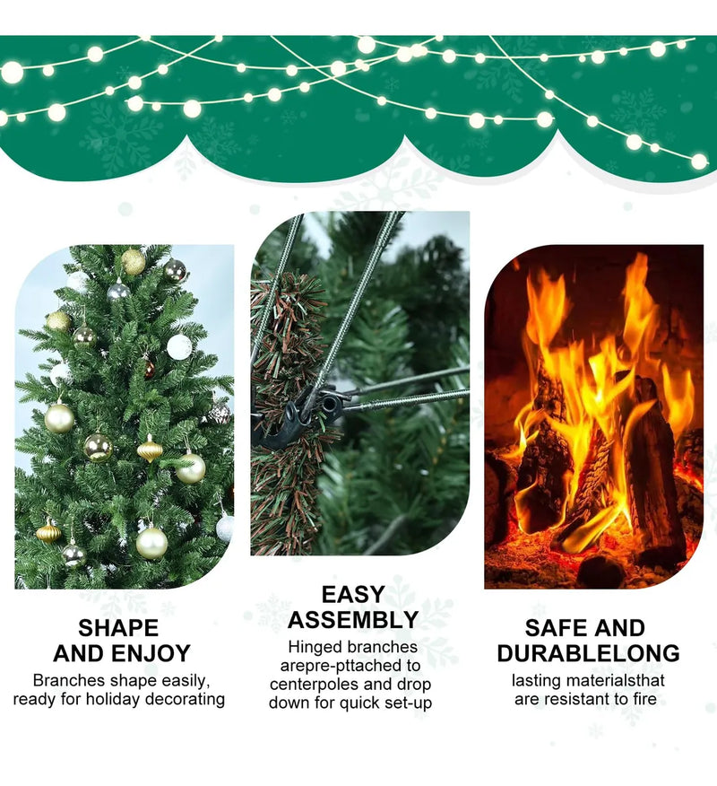 Treepool Arbol De Navidad Artificial De 7 Pies Con Puntas De
