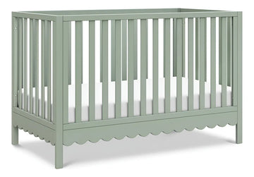 Davinci Sammy Scallop - Cuna Convertible 4 En 1 En Salvia C. Color Negro