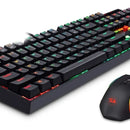 Combo Gamer Redragon K551rgb, Teclado Mecánico + Mouse M607 Negro Negro