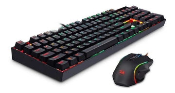 Combo Gamer Redragon K551rgb, Teclado Mecánico + Mouse M607 Negro Negro