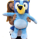 Bluey Peluche Gigante De 80cm Más 3 Globos Perfumadito Azul Marino