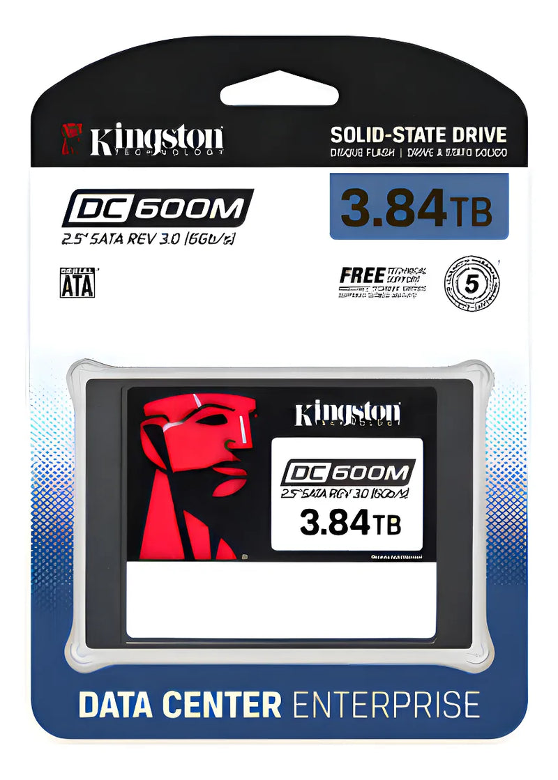 Disco sólido interno Kingston SEDC600M/3840G 3.84TB negro