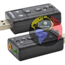 Tarjeta De Sonido Externa Usb 7.1 Adaptador Audio 5v 3d