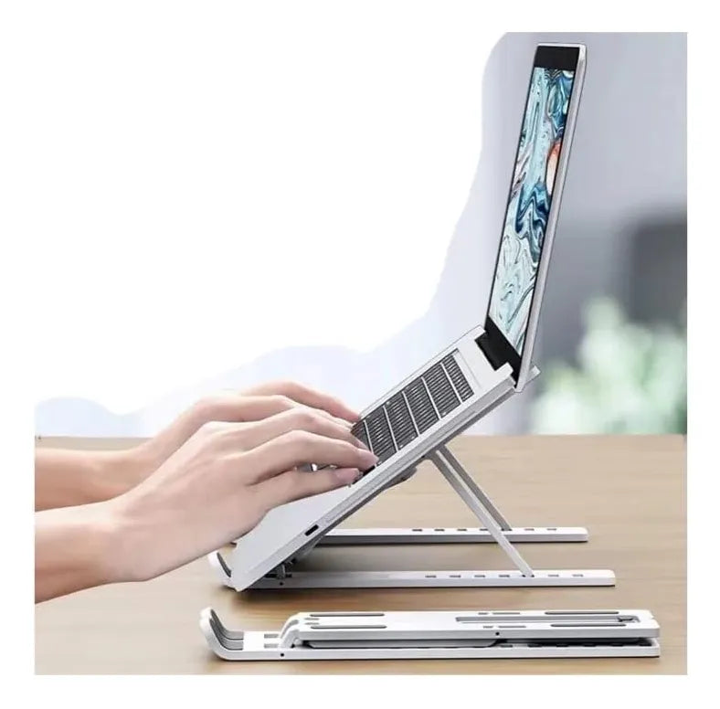 Base Notebook Plegable Elevación Regulable Disipador Calor Diseño