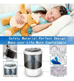 Mini Lavadora Portátil, Semiautomática Azul/blaco