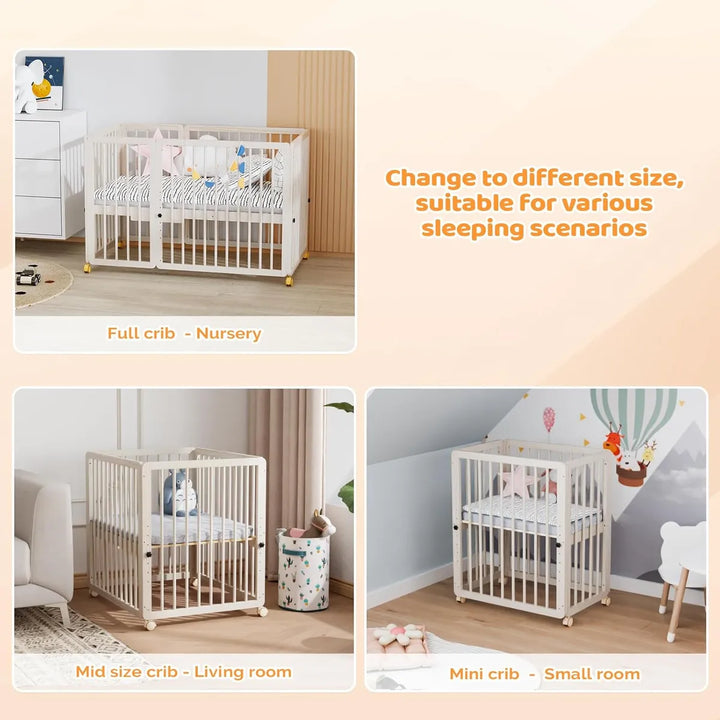 Cuna Joymor 8 En 1 Ultra Versátil Y Seguro