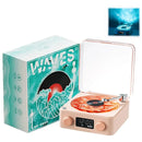 Altavoz Bluetooth Inalámbrico Tocadiscos Retro Led Portátil