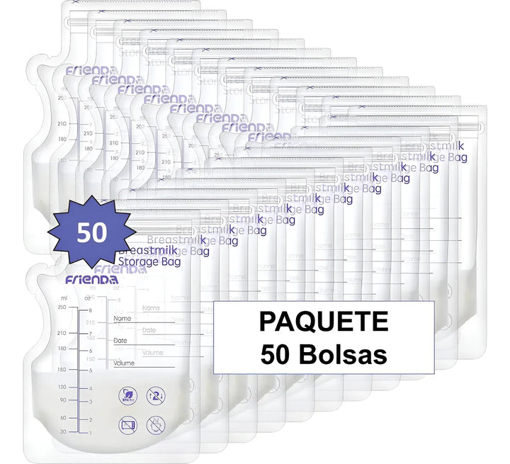 Paquete 50 Unidades Bolsas De Almacenamiento Leche Materna