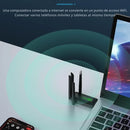 Adaptador Wifi Usb 5g Dual Band 1200 Mbps Receptor 4 Antenas