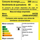 Estufa De Empotrar Haceb Inox 66x54 Cm Platina A Gas Natural Color Gris