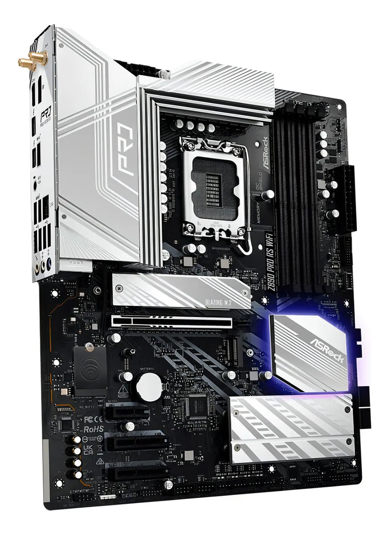 Motherboard Lga1851 14 Gen Asrock Z890 Pro Rs Wifi Intel Core Ultra